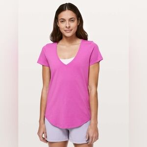 Womens Lululemon Love Tee V Hyacinth SIZE 8